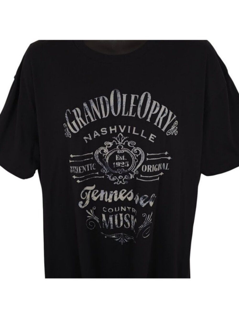 Grand Ole Opry T Shirt Mens Size 2XL Black Nashville Tennessee Country Music